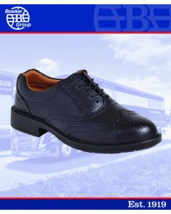 BOW410 - BLACK BROGUE SAFETY SHOE
