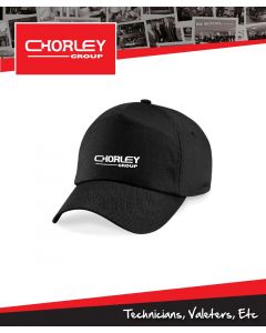 CGE/BC015 - 5 PANEL BLACK BASEBALL CAP