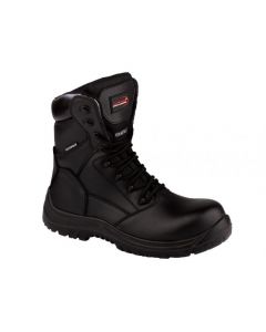 High Leg Waterproof Safety Boot Black