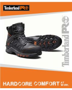 TIMBERLAND PRO HYPERCHARGE LEATHER BOOT - BLACK/ORANGE