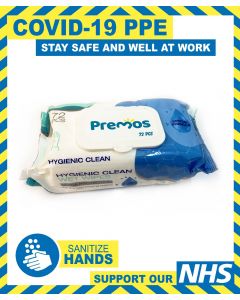 PACK OF HYGIENIC CLEAN HAND WIPES 72 PCs PER PACK