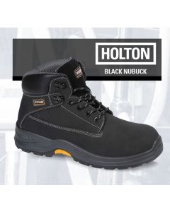 HOLTON - BLACK NUBUCK SAFETY BOOT S3 