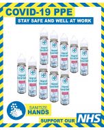 Hand Sanitiser 75% Alcohol Based 60ml - PACK OF 10