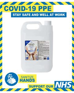 ALCOHOL LIQUID HAND SANITISER 5L - 70% ALCOHOL