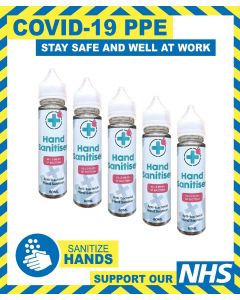 Hand Sanitiser 75% Alcohol Based 60ml, Kills 99.9% Bacteria