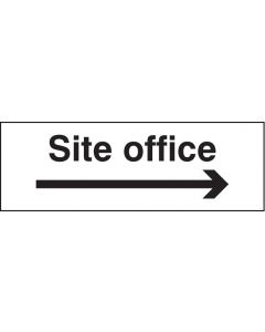 Site office arrow right Rigid Plastic 600x200
