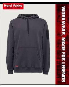 BRUSHED FLEECE HOODIE, GREY