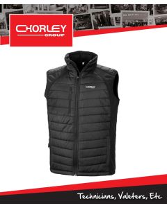 CGE/R238X - TECH TUBE QUILT SOFTSHELL GILET BLACK