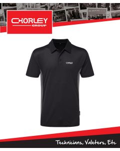CGE/TS131 - TECHNICAL POLO SHIRT BLACK/GREY
