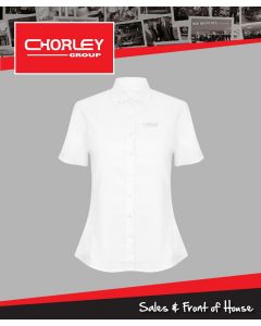 CGE/H518 - LADIES SHORT SLEEVE WHITE SHIRT