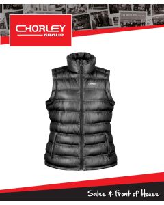 CGE/R193F - LADIES SALES TUBE QUILT GILET BLACK