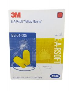 3M EAR Yellow Neons EARsoft Earplugs (Box 200 Pairs)