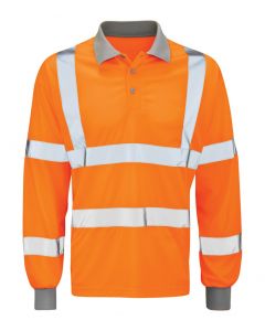 HI VIS LONG SLEEVE POLO SHIRT