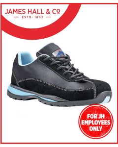 JHF941 - LADIES PORTWEST BLACK/BLUE SAFETY TRAINER