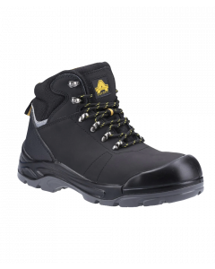 F585 Black Nubuck Safety Boot Dule Density Sole 