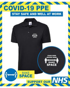 MAKE SPACE POLO SHIRT WITH BRANDED LOGO DESIGN