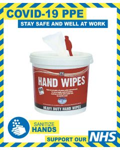 TUB OF HAND WIPES - 150 WIPES PER TUB