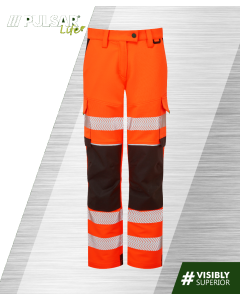 PLUSAR LIFE STRECT COMBAT HI VIS ORANGE TROUSERS