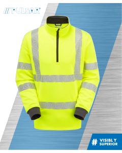RCT804 PULSAR REACT 1/4 ZIP SWEATSHIRT YELLOW