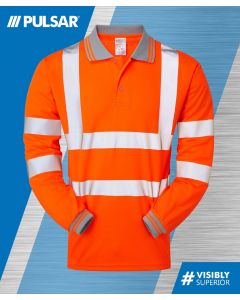 PULSAR HI VIS L/S POLO SHIRT (RAIL)