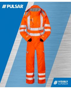 PR505 GO/RT HI VIS COVERALL UNLINED WATERPROOF & BREATHABLE