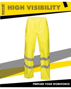 REGATTA HI VIS PRO PACKAWAY OVERTROUSERS
