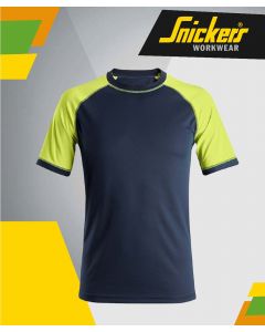 SNICKERS 2505 2-TONE NEON SHORT SLEEVE T-SHIRT