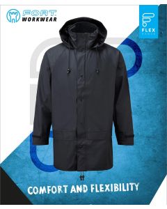 FLEX PU WATERPROOF JACKET - NAVY