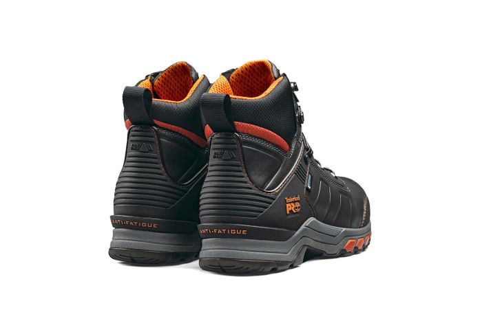 black and orange timberland boots