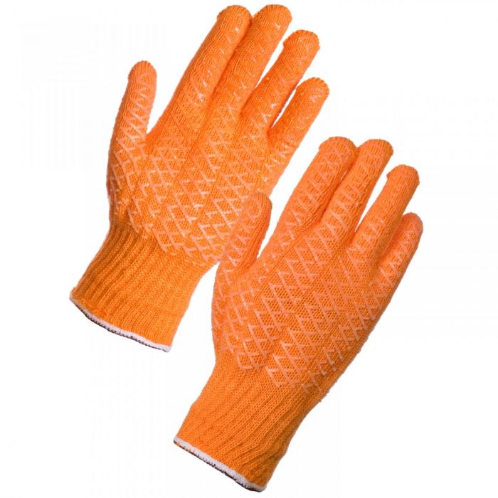 Luna women's orange leather gloves,cashmere lining – Bronteshop