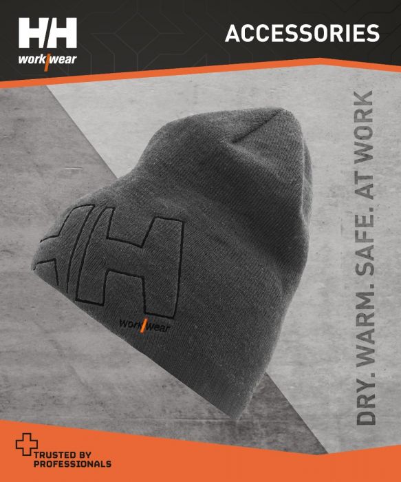 HELLY HANSEN THERMAL BEANIE HAT - GREY