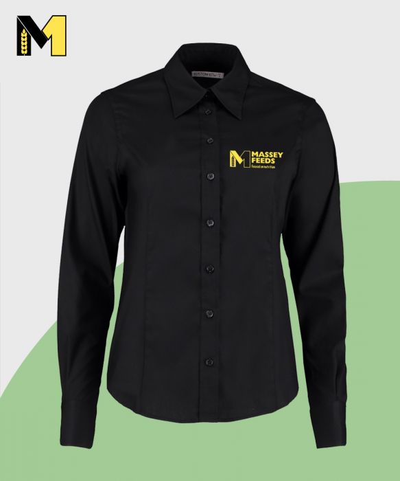 Ladies black shirt uk best sale