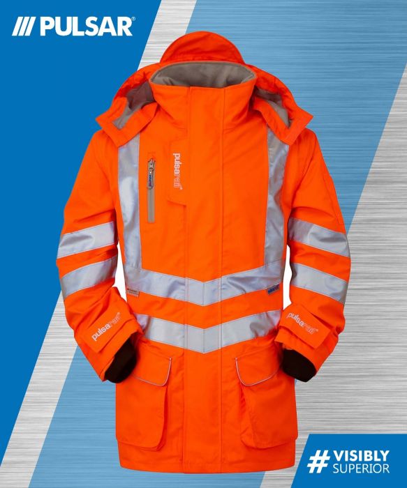 Hi vis breathable waterproof jacket top