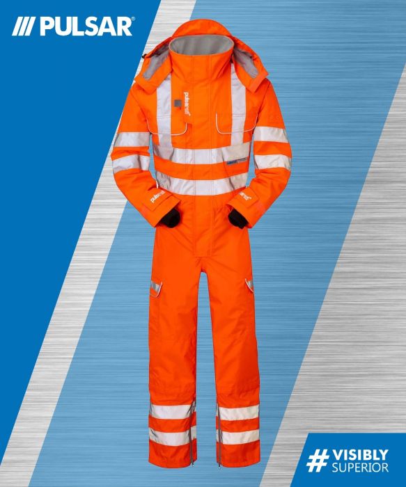 PR505 GO RT HI VIS COVERALL UNLINED WATERPROOF BREATHABLE