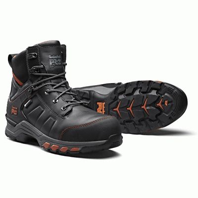 timberland black orange