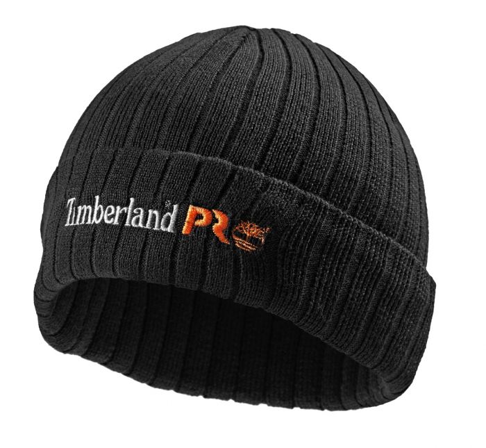 black timberland beanie