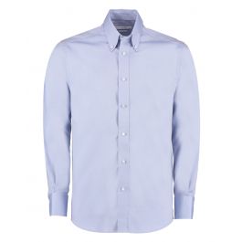 Kustom Kit Men's Long Sleeve Premium Oxford Shirt Tailored Fit