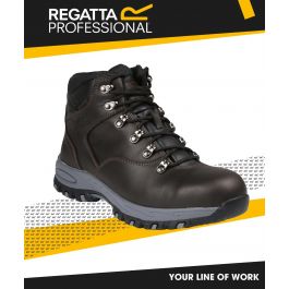 REGATTA GRITSTONE S3 WP SAFETY HIKER BOOT PEAT